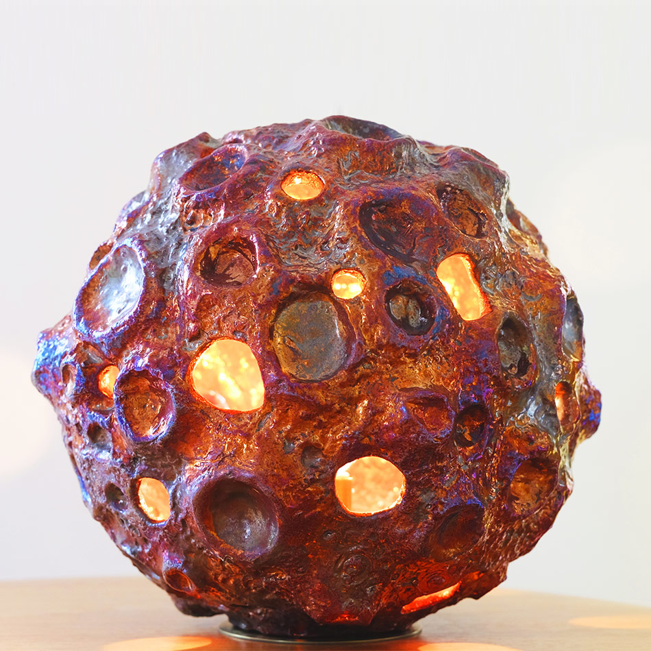 Julia Kunin - Matt Luster Copper Moon Table Lamp