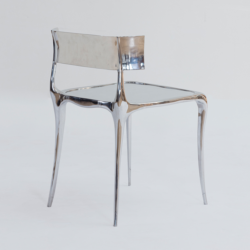 Paul Mathieu - Aria Chair in Polished Metal