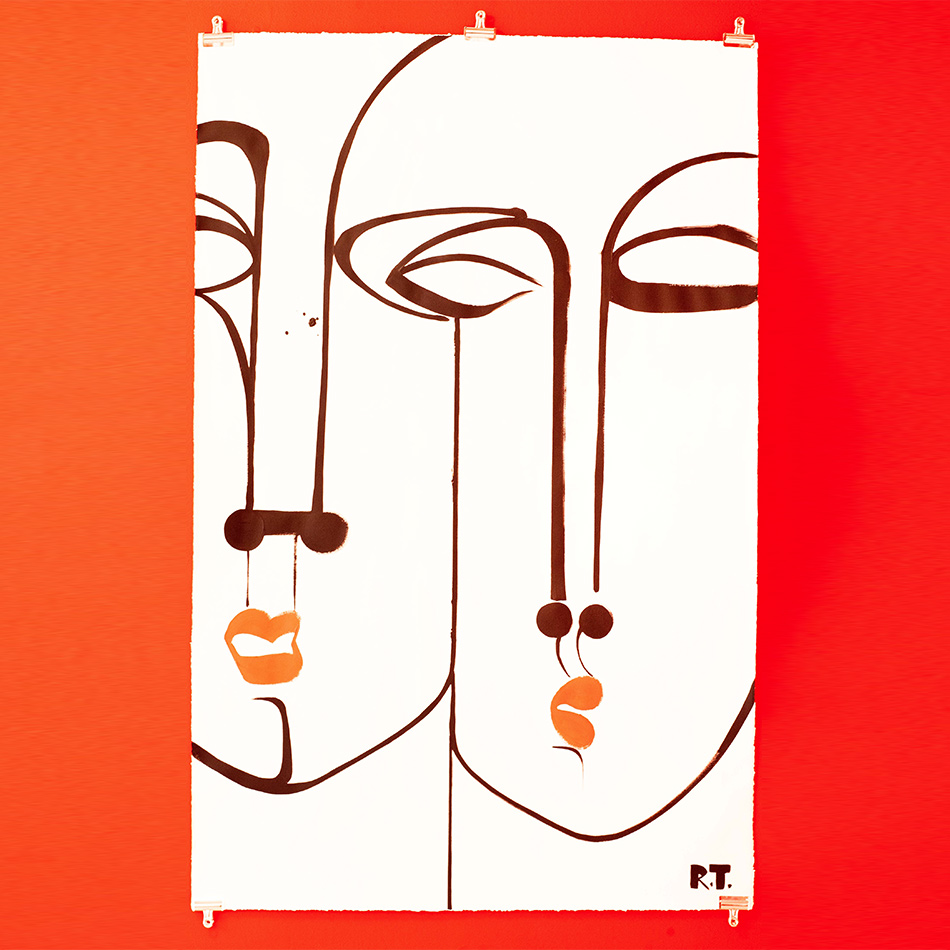 Ruben Toledo - Acrylic On Paper