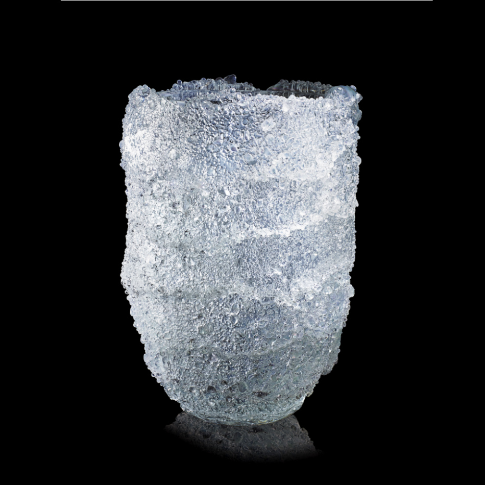 Fabio Maria Micucci - Murano Blown Glass - Ice Pearl