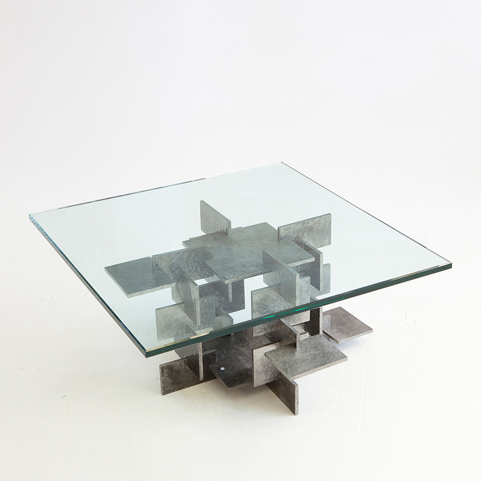 Fran Taubman - Hammered Burnished Plate Coffee Table