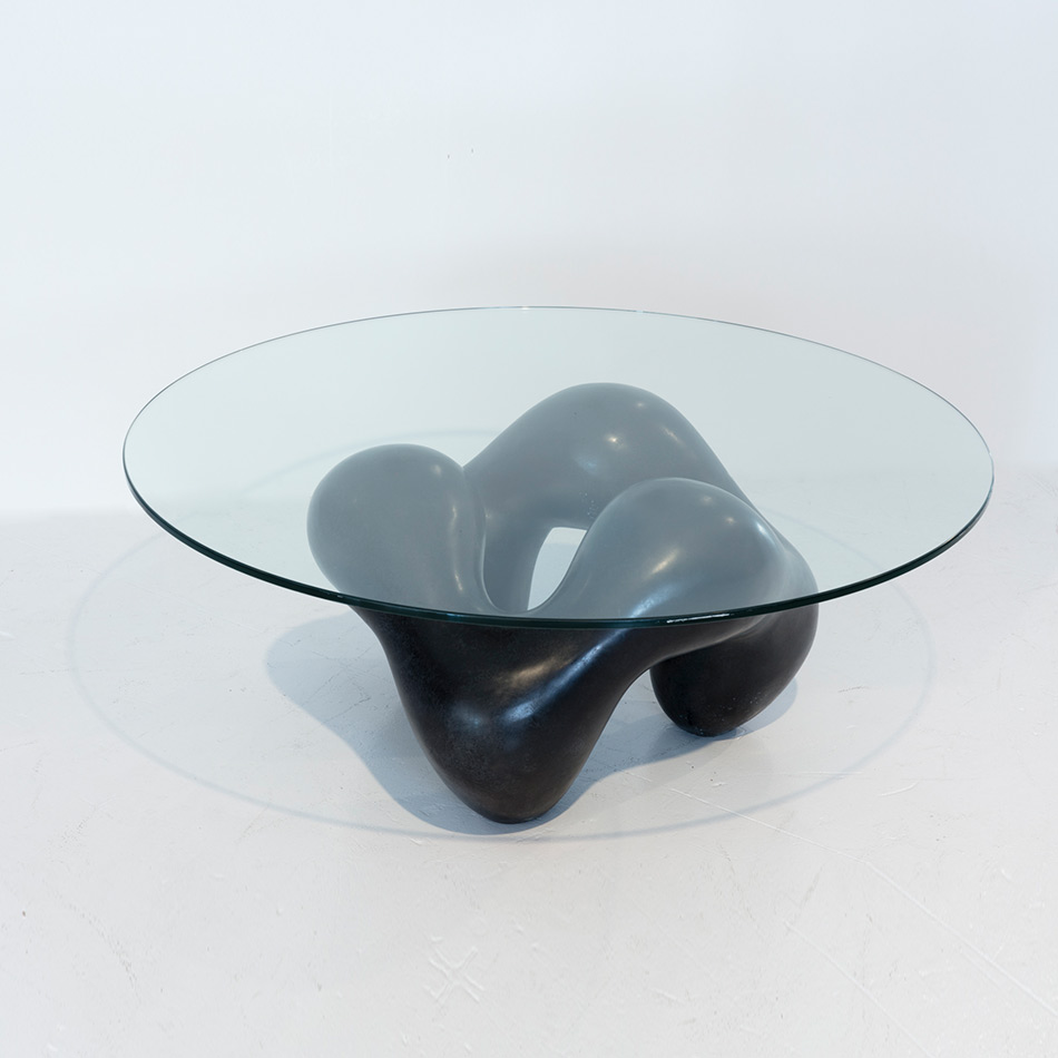 John Koga M Bronze Circle Coffee Table 1