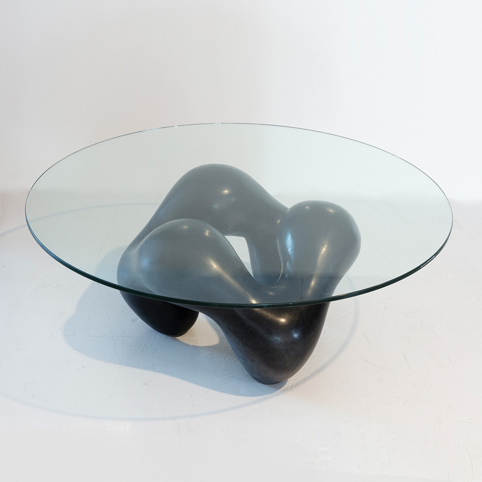 John Koga M Bronze Circle Coffee Table D3 1