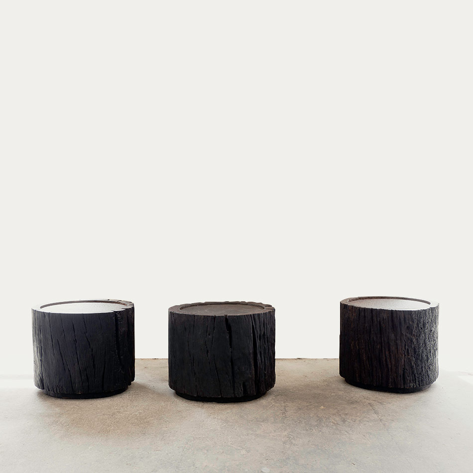 Medium Jerome Able Sequin Stool 01 M