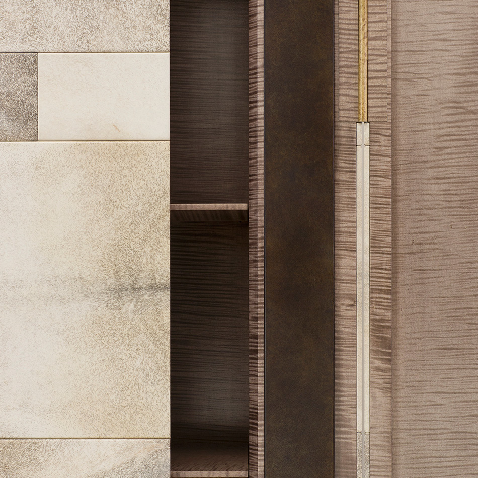 Hervevan Furn M 491 ARMOIRE KIMONO DETAIL