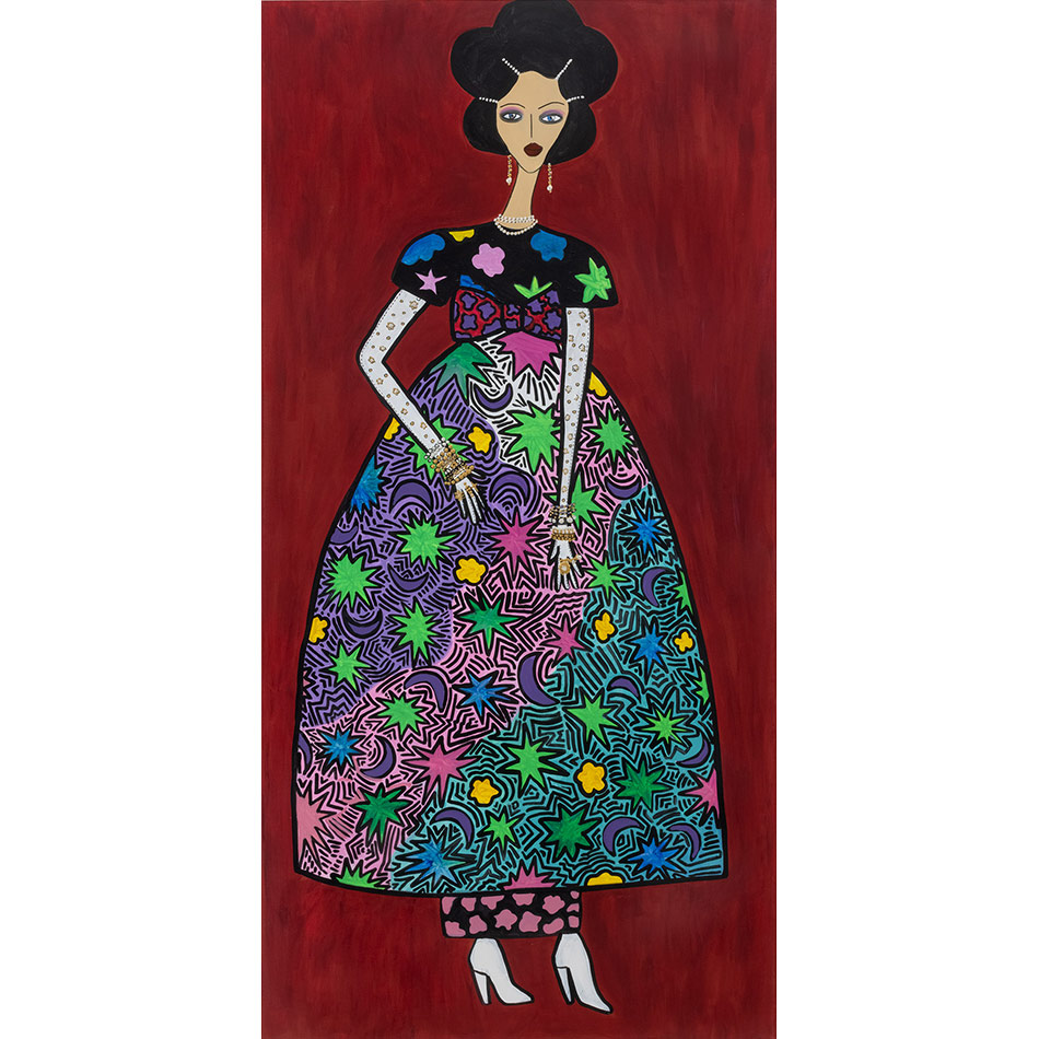 Rebecca Moses-Woman-in-Empire-Floral-Dress