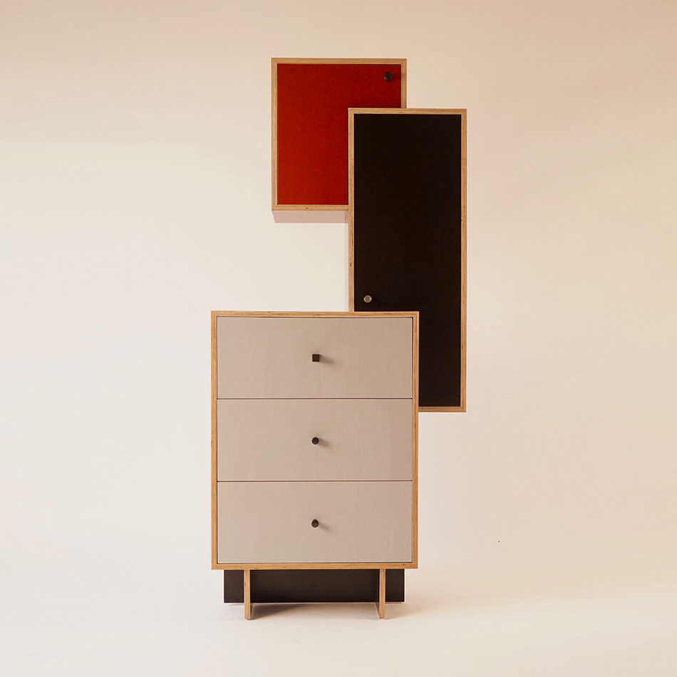 Medium Chris Lehrecke M Weimar Tall Cabinet