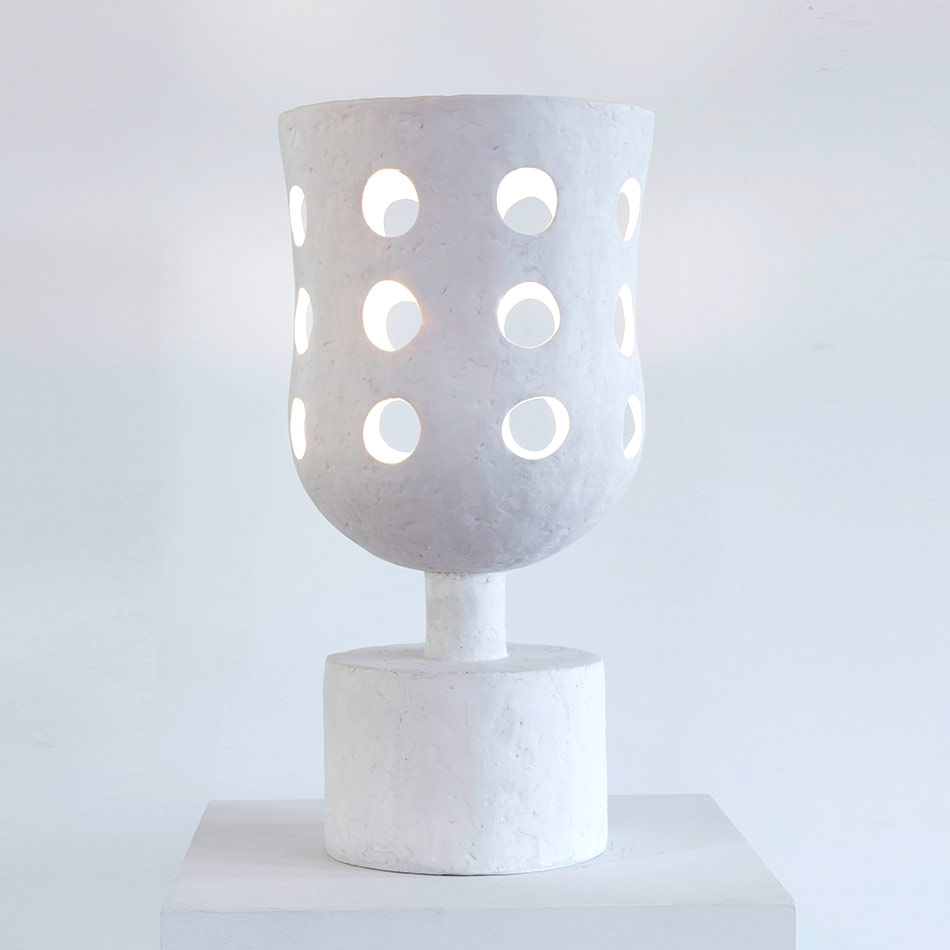 Olivier Gagnere Prometheus Table Lamp White