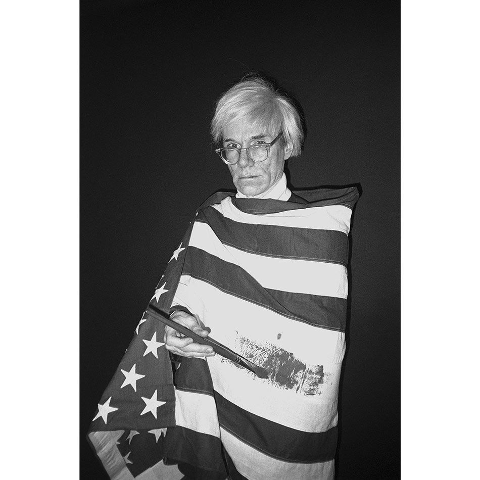 Christopher Makos - Andy with Flag