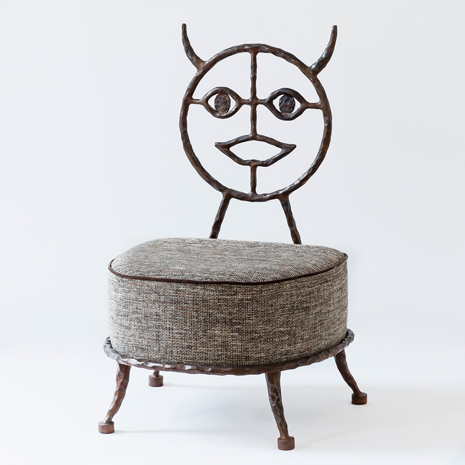 Elizabeth Garouste Plum Lounge Chair 1