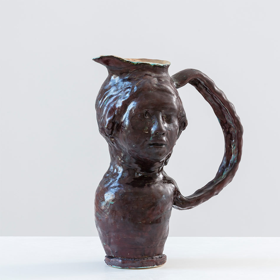 Pitcher With Gold Luster