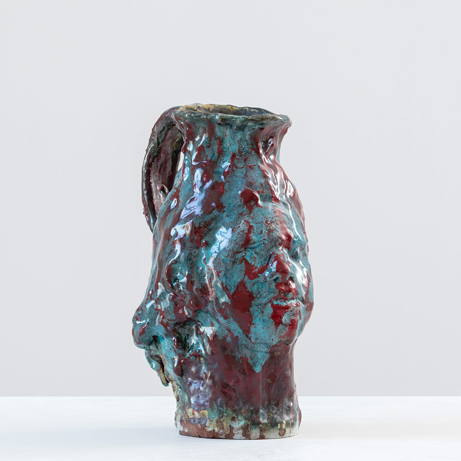 Red And Turquoise Pitcher