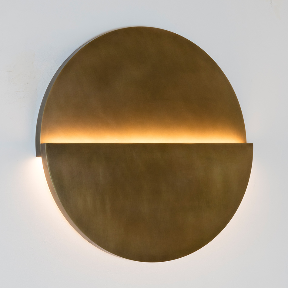 Richard Meier Lighting M Cycladic Circle Sconce Bronze