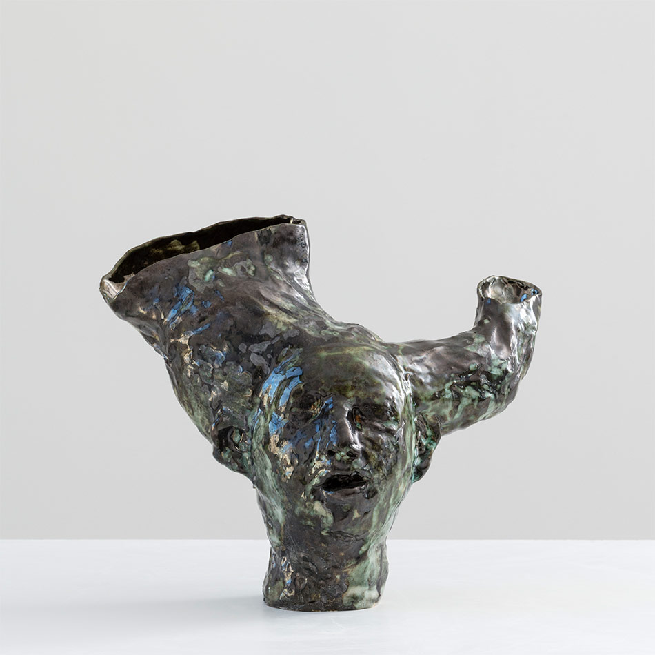 Two Horns Portrait Vessel