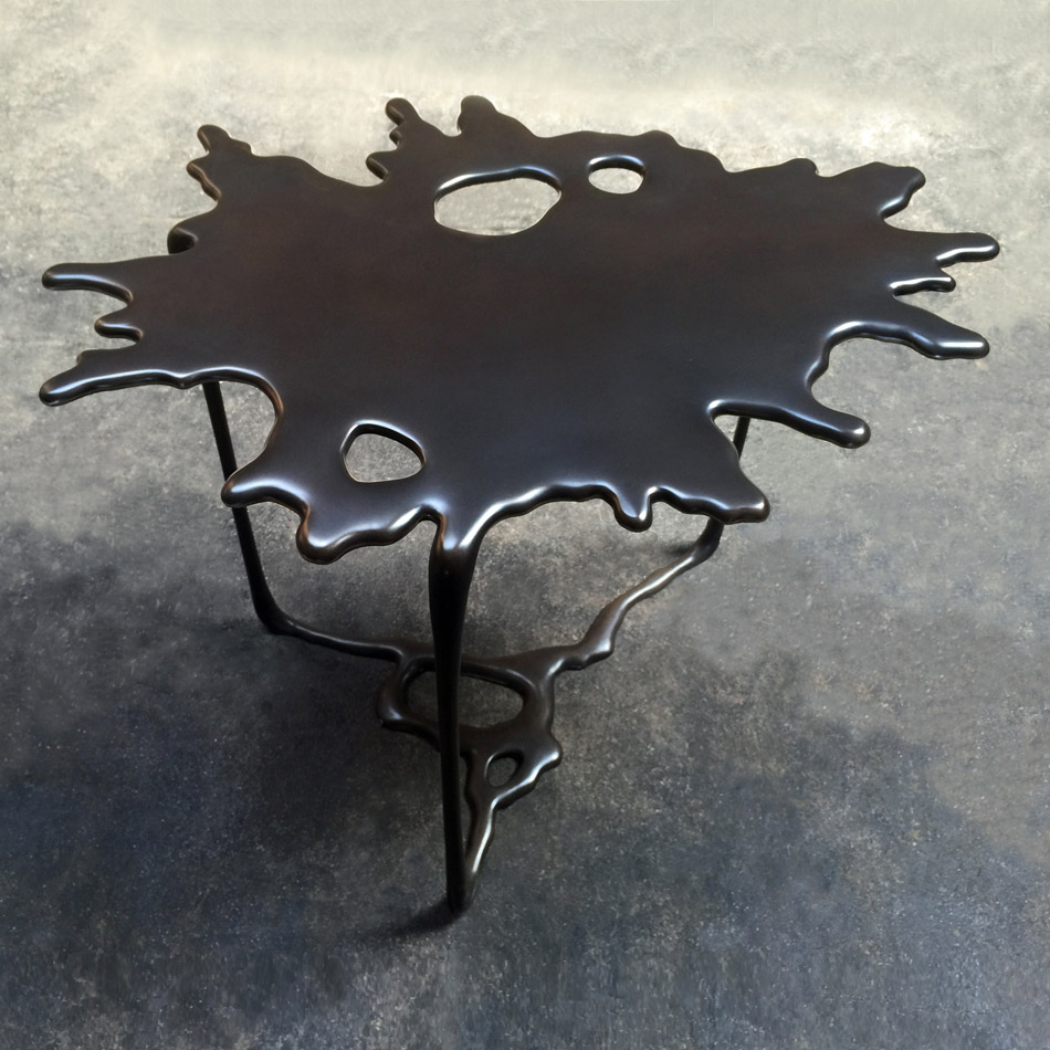 Stefan Bishop Puddle 1 Side Table Dark