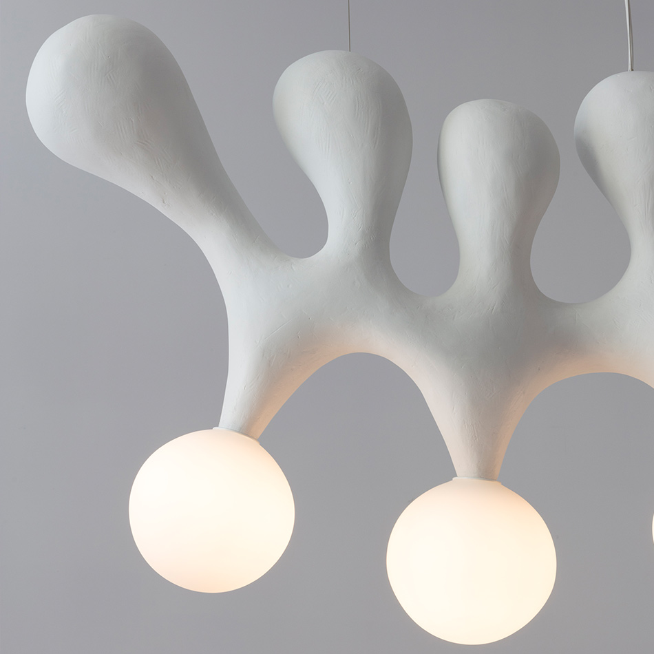 John Koga Evening Glow Chandelier D7 1