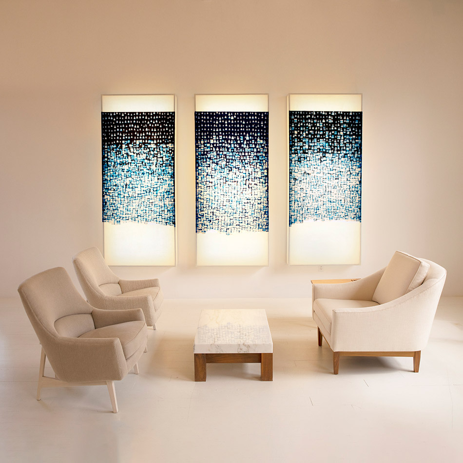 John Wigmore Light Sculpture 56 Empire Triptych D1