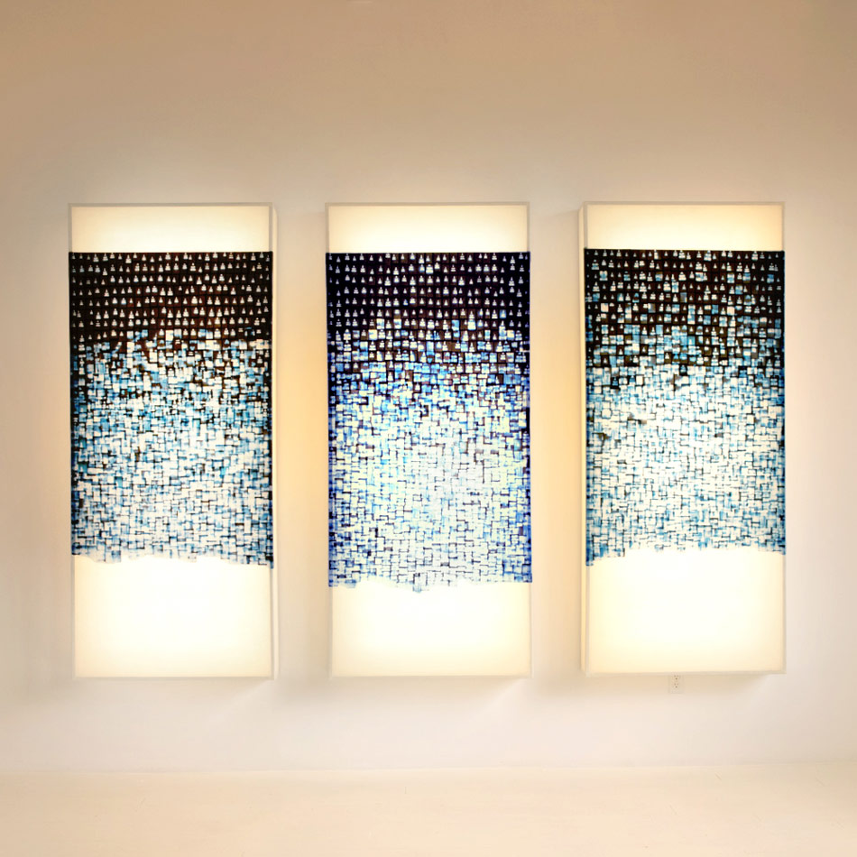 John Wigmore Light Sculpture 56 Empire Triptych