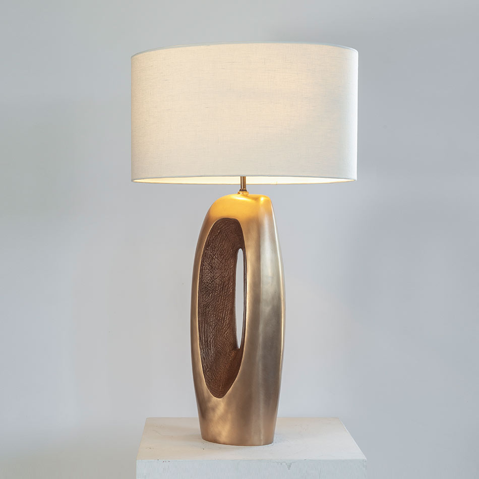 Ralph Pucci Fugue 1 Bronze Table Lamp D1