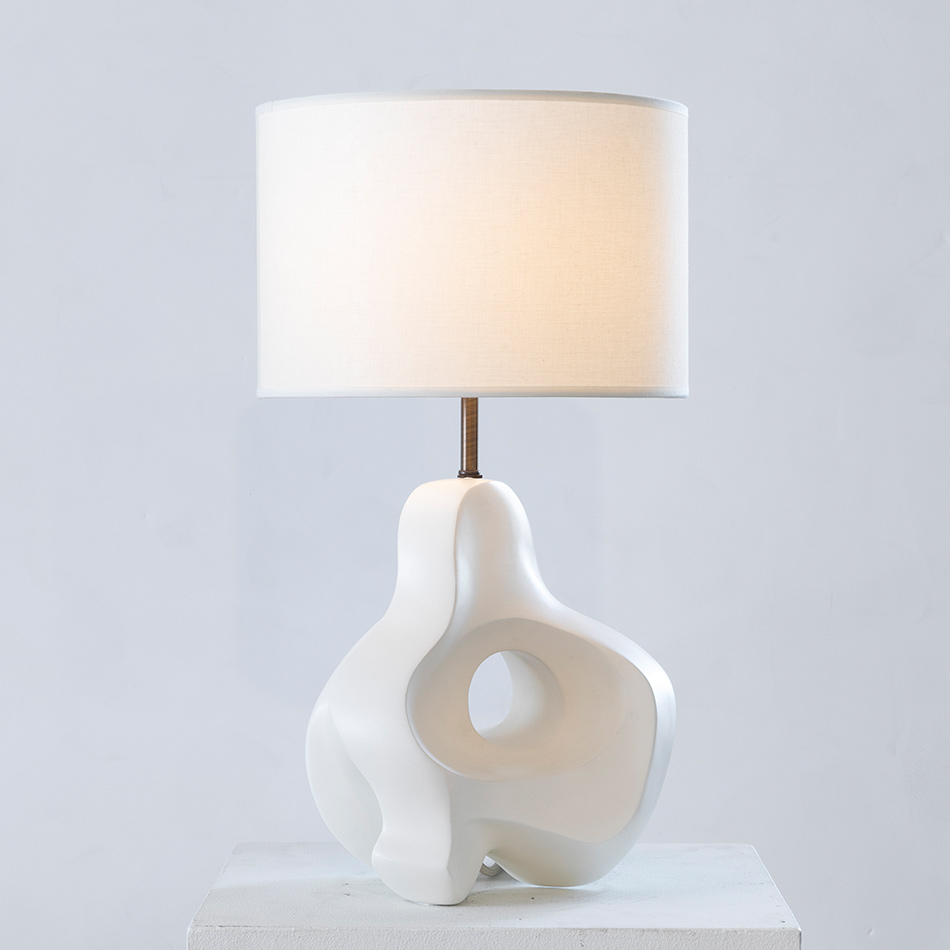 Ralph Pucci Alpha Table Lamp White D1