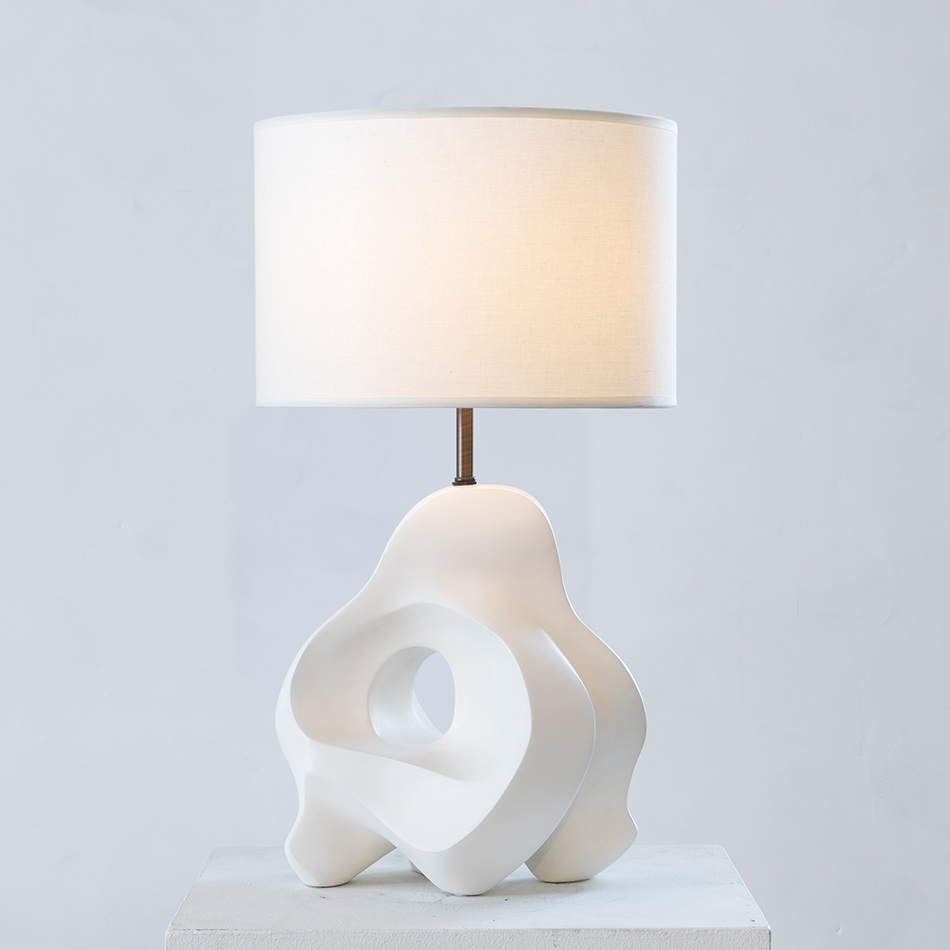 Ralph Pucci Alpha Table Lamp White D3