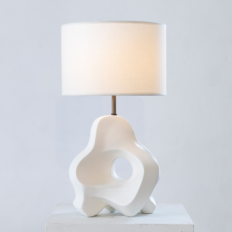 Ralph Pucci Alpha Table Lamp White