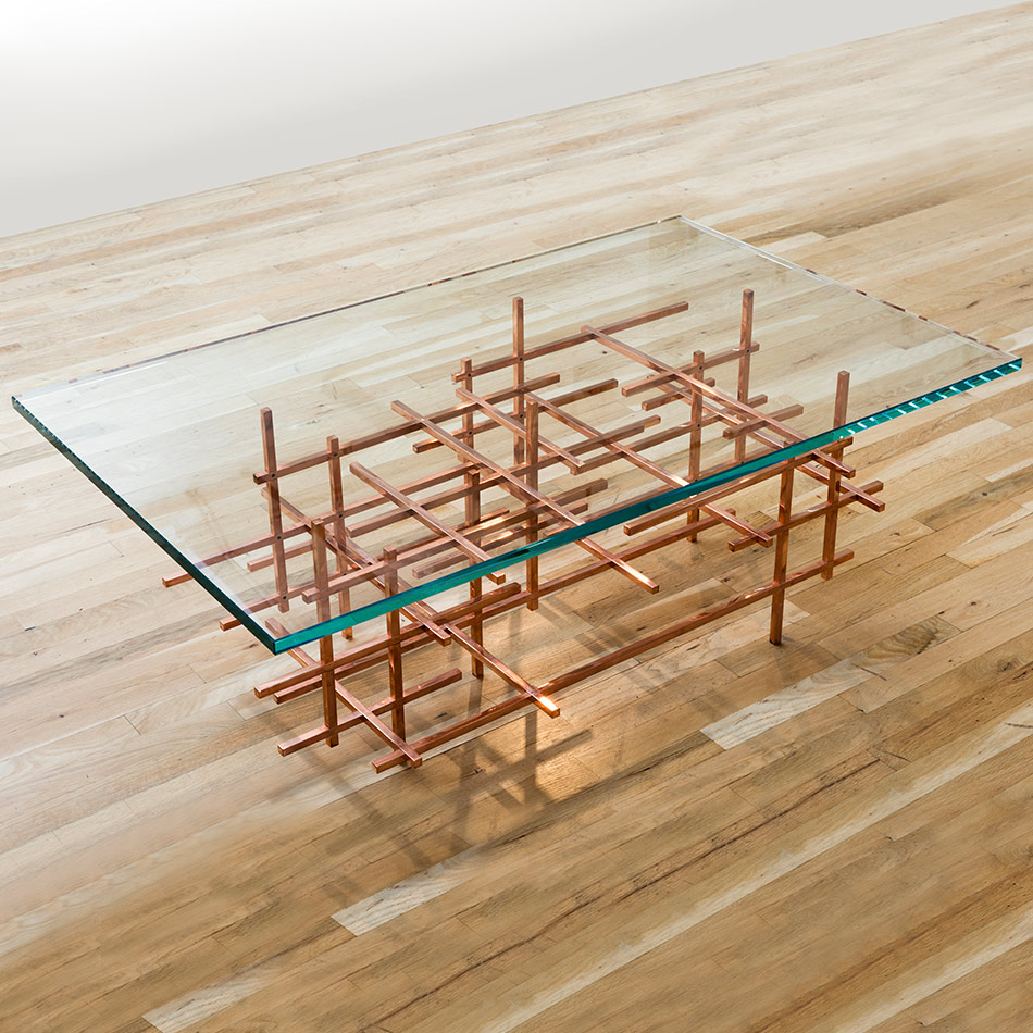 Fran Taubman, Square Bar Coffee Table by Fran Taubman