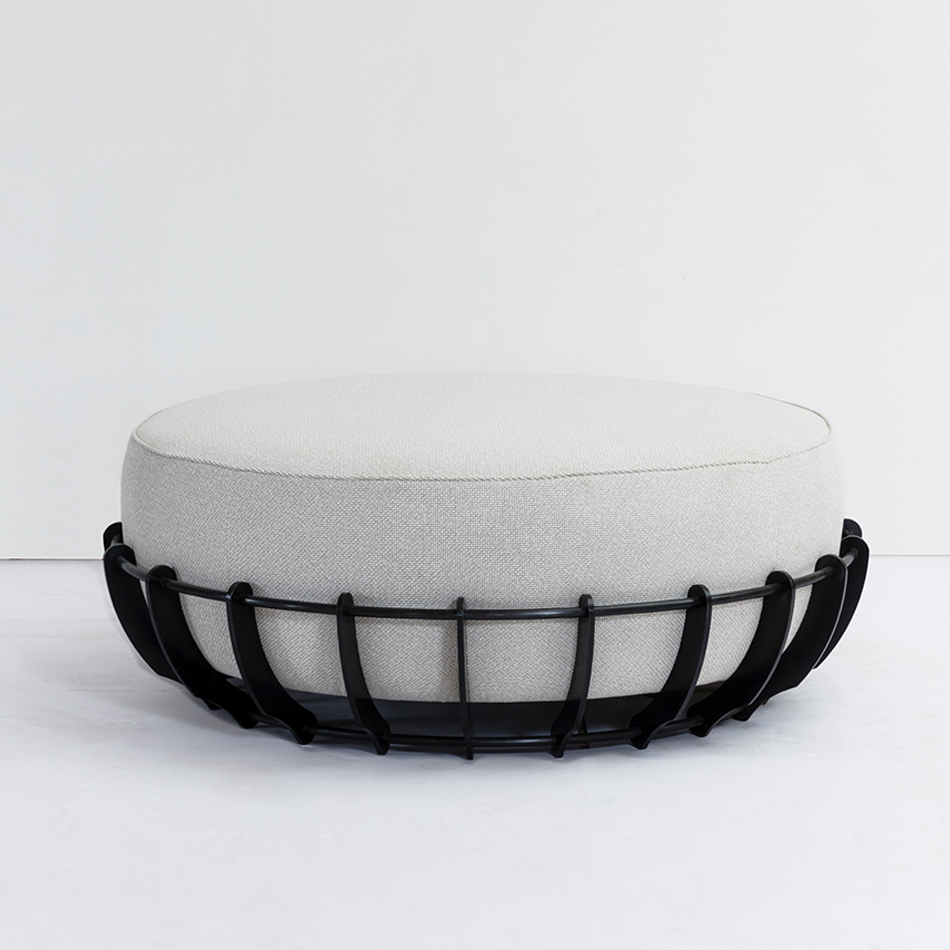 Medium Fran Taubman Round Ottoman 1 M