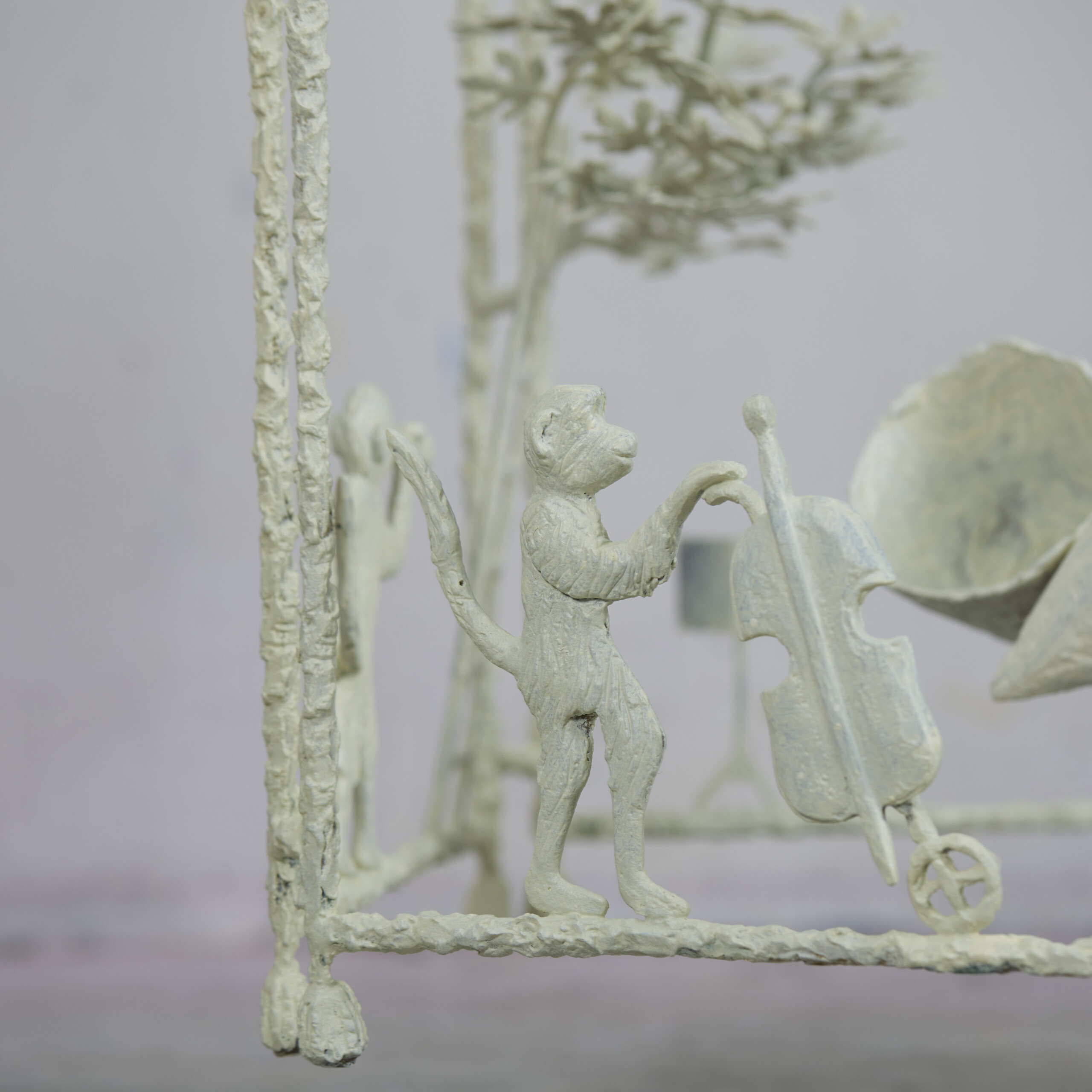 Lantern with Musical Monkeys_detail