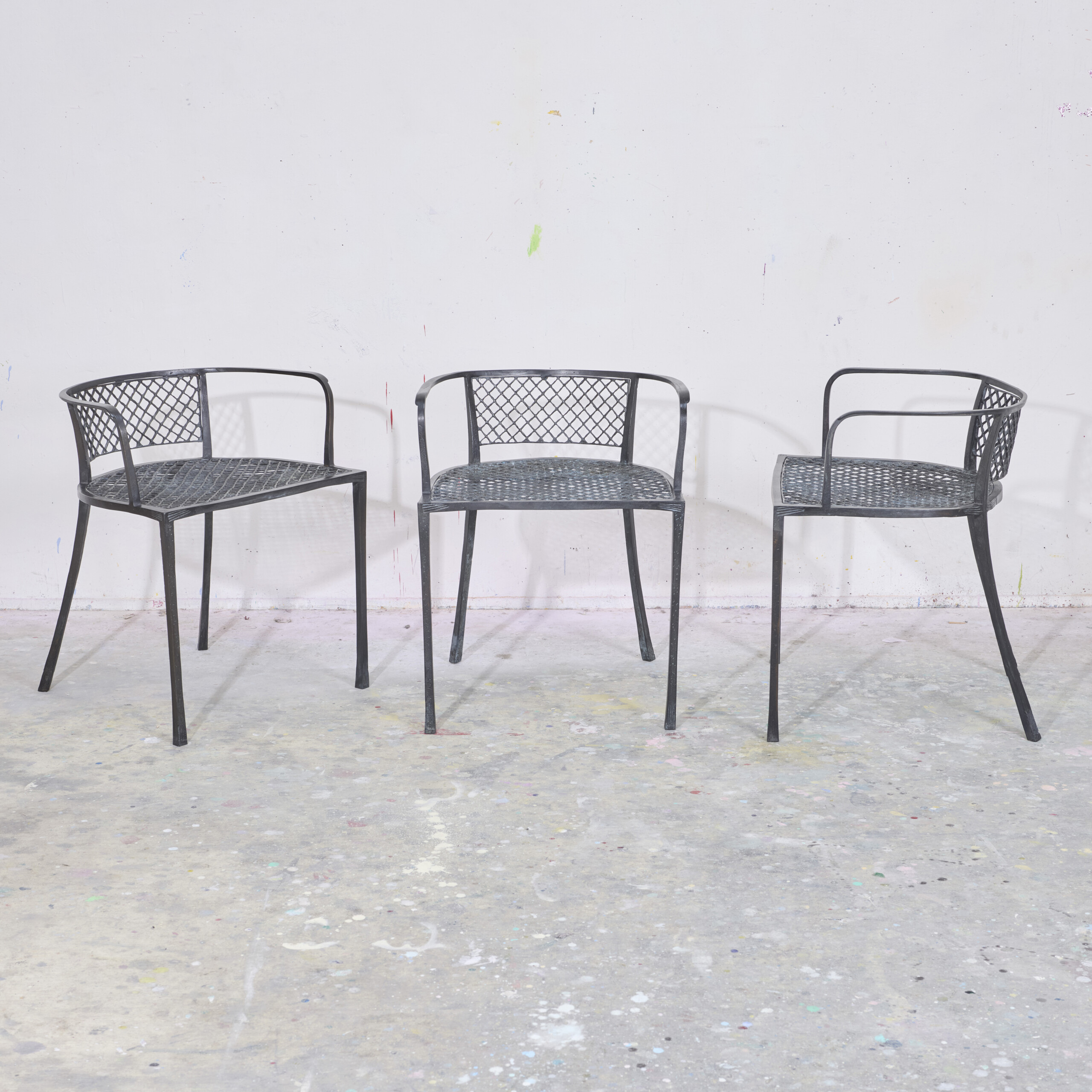Louis Cane Low Back Armchair