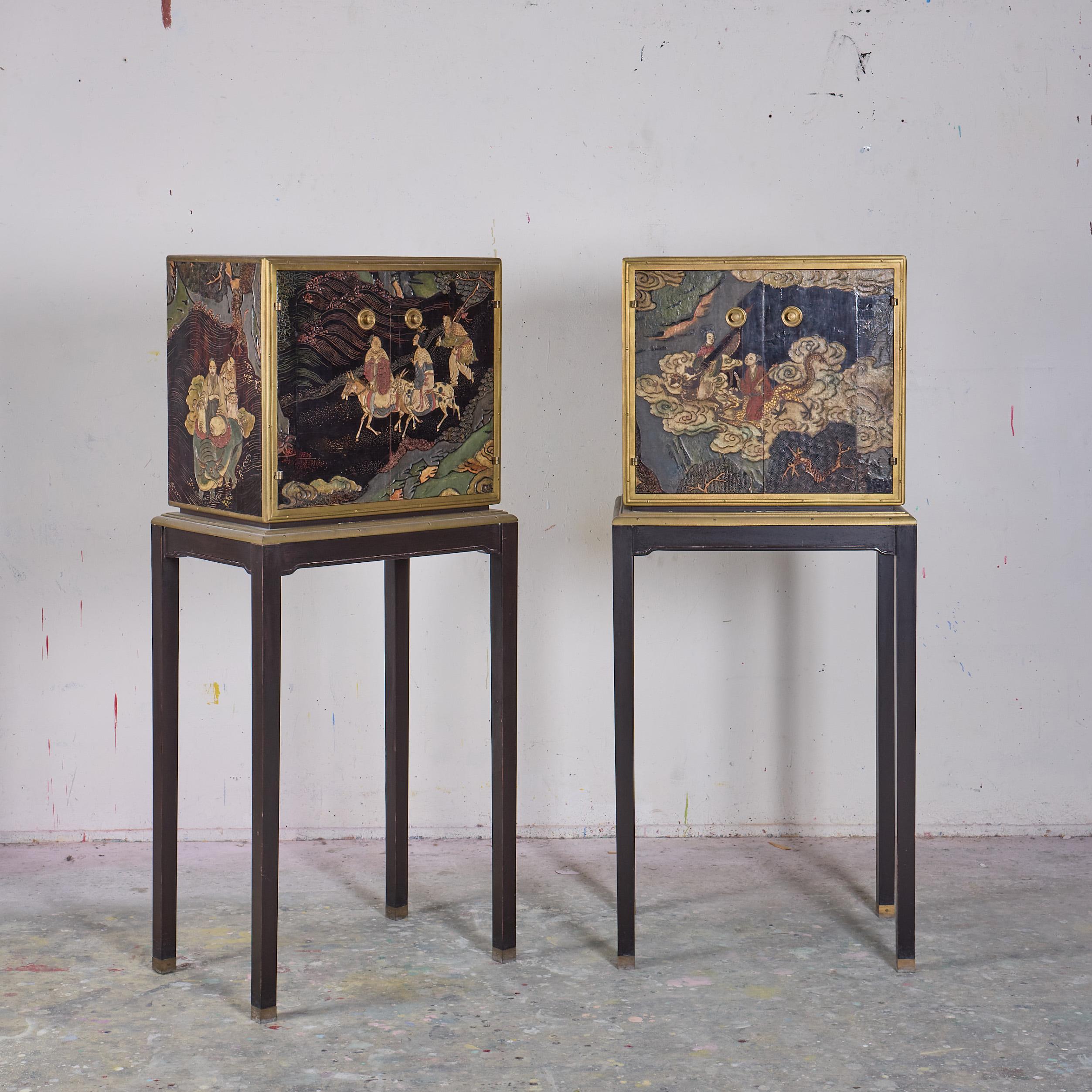 Louis Cane Pair Of Coromandel Cabinets