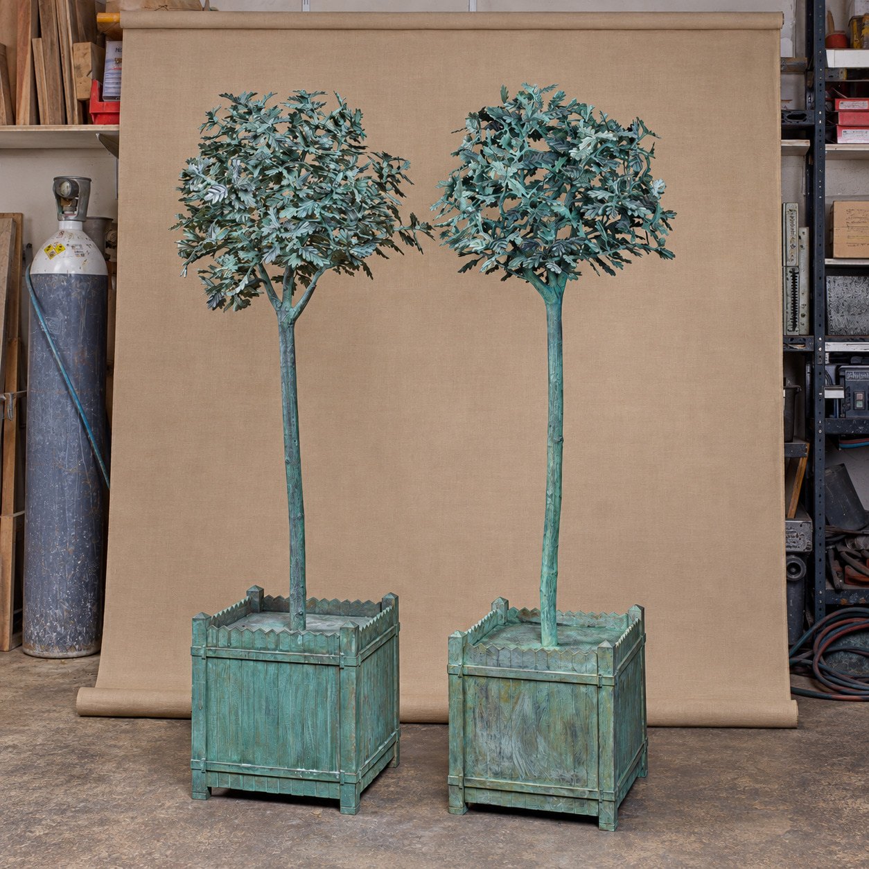 Louis Cane Pair Of Oak Trees